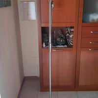 Lampada da terra metallo satinato doppia luce