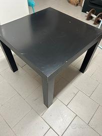 Comodino quadrato nero