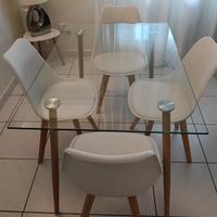 tavolo in vetro 120x80 come nuovo .