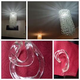 Lampadario in vetro murano