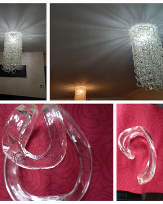 Lampadario in vetro murano