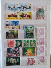 Libro con collezione di francobolli 