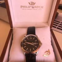 OROLOGIO PHILIP WATCH pelle nera