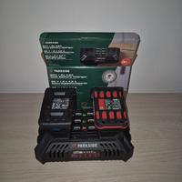 Caricabatterie PARKSIDE  doppia ricarica batteria 