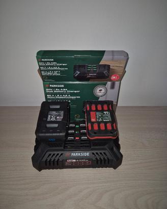 Caricabatterie PARKSIDE  doppia ricarica batteria 