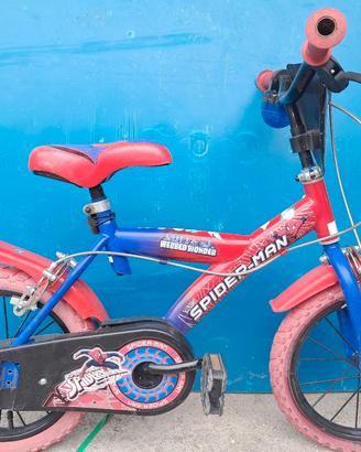 bicicletta spiderman r 14