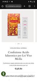 L'erbolario acido ialuronico set Donna