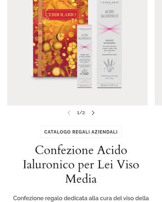 L'erbolario acido ialuronico set Donna