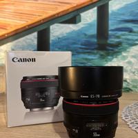 Lente canon 50mm f/1.2 come nuovo