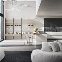 Cucina come Disegno -L.7,28m Fornitura da Fabbrica