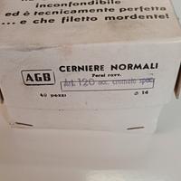 Cerniera normale AGB Acciaio Cromato Lucido 