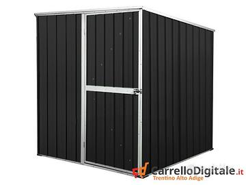Box da giardino lamiera 175x185cm nero