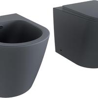 Coppia di sanitari grigio ral7040