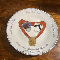 Piatto ALPINI 1983 UDINE anno 1000 penne nere