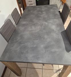  tavolo da pranzo moderno misura 90×160 cm 