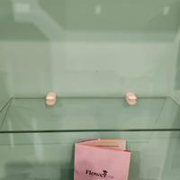 Mensola a muro dritto in vetro L 40 x P 15 cm