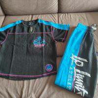 Completo Maglia e Pant LP Bicolor Blue-Nero Tg S