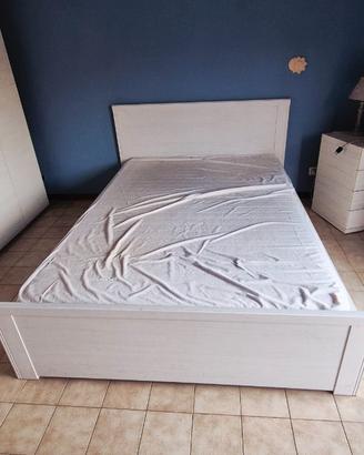 Letto matrimoniale francese ikea con materasso