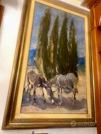 Grande Capolavoro Gino Paolo Gori olio 145x92