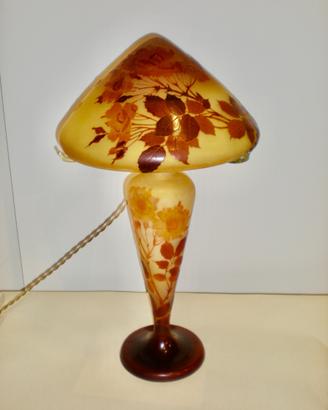 Rose- Lampada a fungo Gallé
