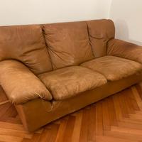 divano pelle anni 70 