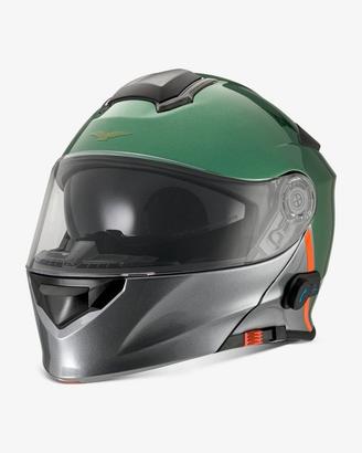 CASCO MODULARE MOTO GUZZI MODULAR BT VERDE GRIGIO