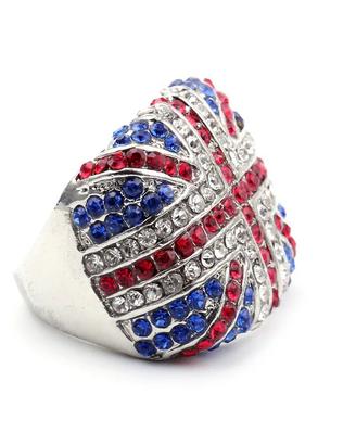 Anello Spesso Regno Unito Ring Union Jack Flag