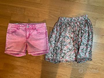 pantalone corto e gonna babina 10-12 anni