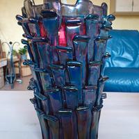 vaso Ritagli  Blu/rosso di  Bianconi per Venini 