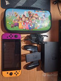 Nintendo switch con custodia