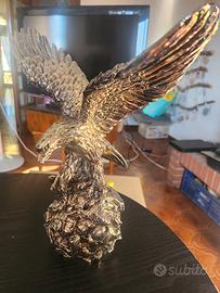 Statua Aquila laminata argento