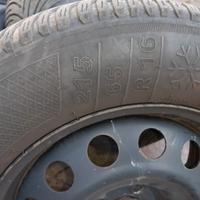 gomme invernali su cerchio in ferro 
