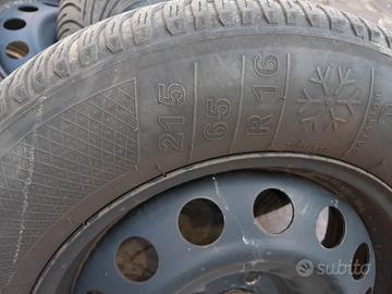 gomme invernali su cerchio in ferro 