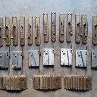 Maniglie vintage complete di serratura e chiave