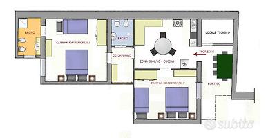 Appartamento 7 posti letto