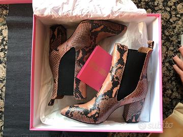 Scarpe tacco Tronchetti stivaletti Paris Texas 37