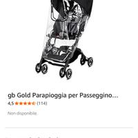 Passeggino pockit+ all con parapioggia