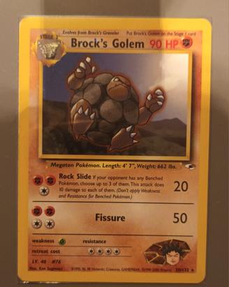 Carta Pokemon Brock's Golem