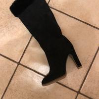 Stivali donna in camoscio nero 36-38