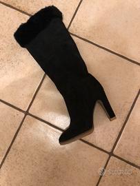 Stivali donna in camoscio nero 36-38