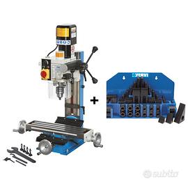 Fervi T058 - Trapano fresa da banco ad ingranaggi