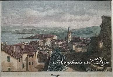 Stampe Antiche originali d'epoca cm. 23 x 30