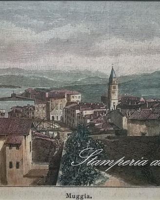 Stampe Antiche originali d'epoca cm. 23 x 30