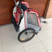 Rimorchio bici per 2 bambini o cane