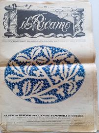 Rivista d'Epoca il ricamo  1924  Sonzogno