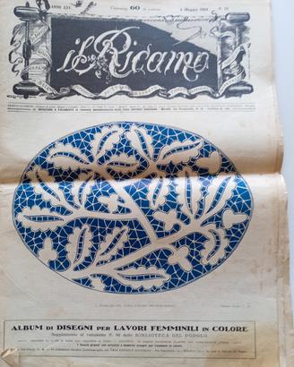 Rivista d'Epoca il ricamo  1924  Sonzogno