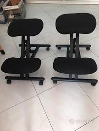 2 Sgabelli ergonomici da scrivania