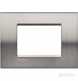 placca biticino acciaio spazzolato