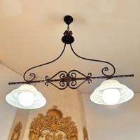 Lampadari vetro e rame