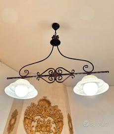 Lampadari vetro e rame